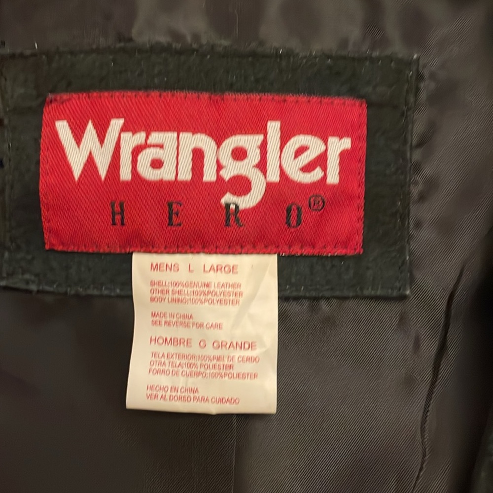 Wrangler Leather Vest - Picture 2 of 4